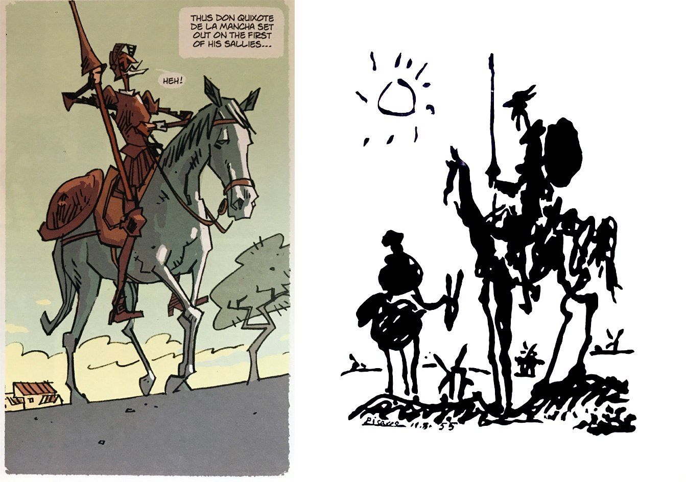 Davis' Quixote vs Picasso's