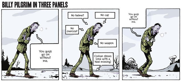 Classic newspaper strip style panels